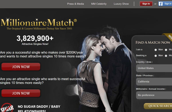 best free millionaire dating sites